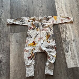 Bonds Circle of Life Kids One Piece - Gray with Multicolor Print